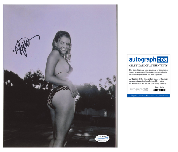 Melissa Joan Hart Sexy Signed Autograph 8x10 Photo ACOA