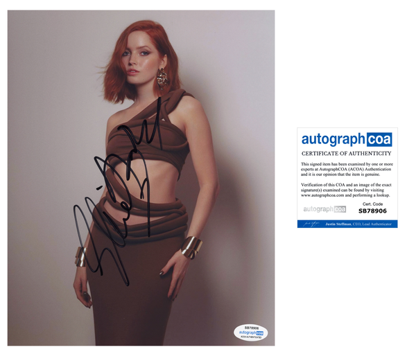 Ellie Bamber Willow Signed Autograph 8x10 Photo ACOA