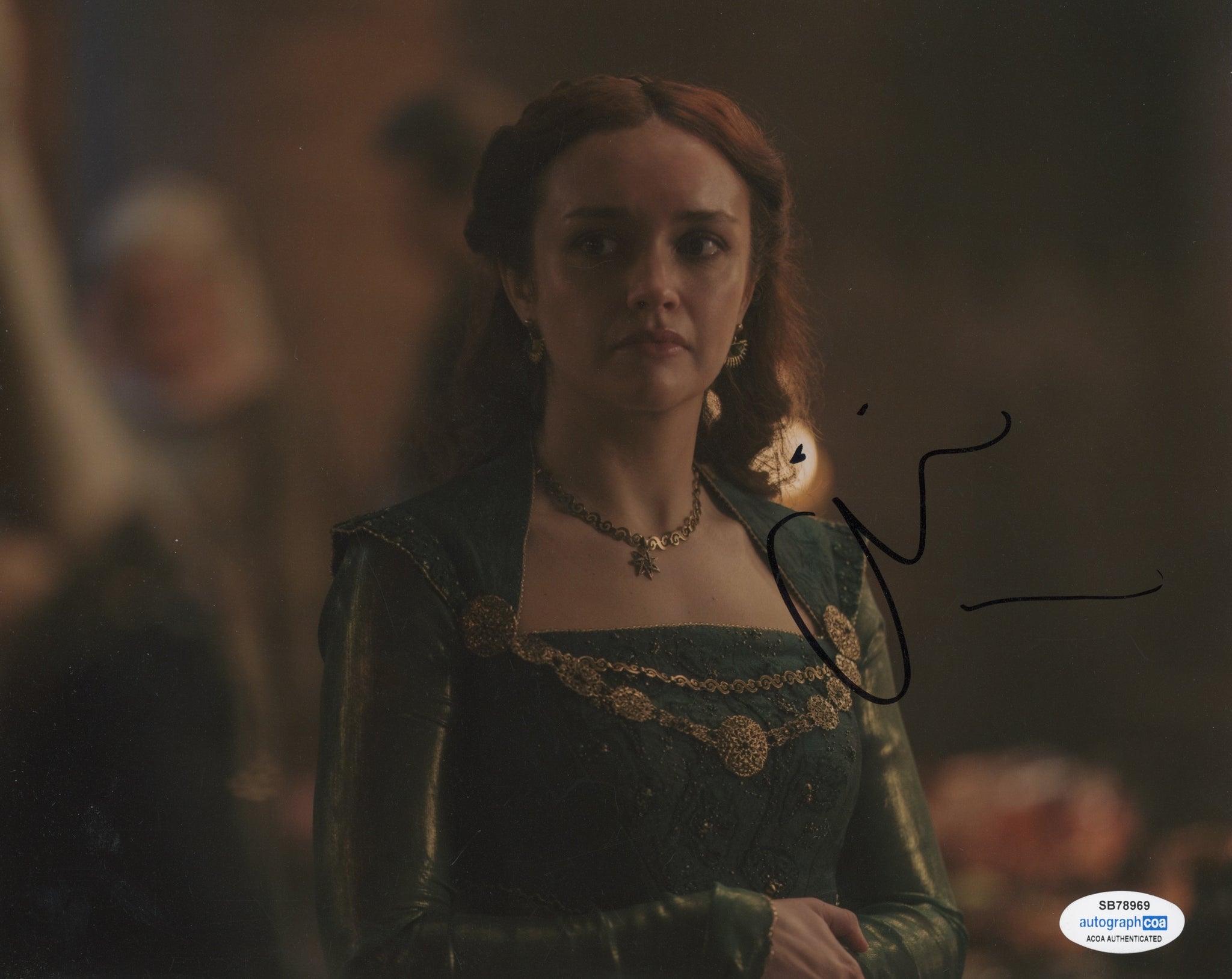 Olivia Cooke House of the Dragon Signed Autograph 8x10 Photo ACOA