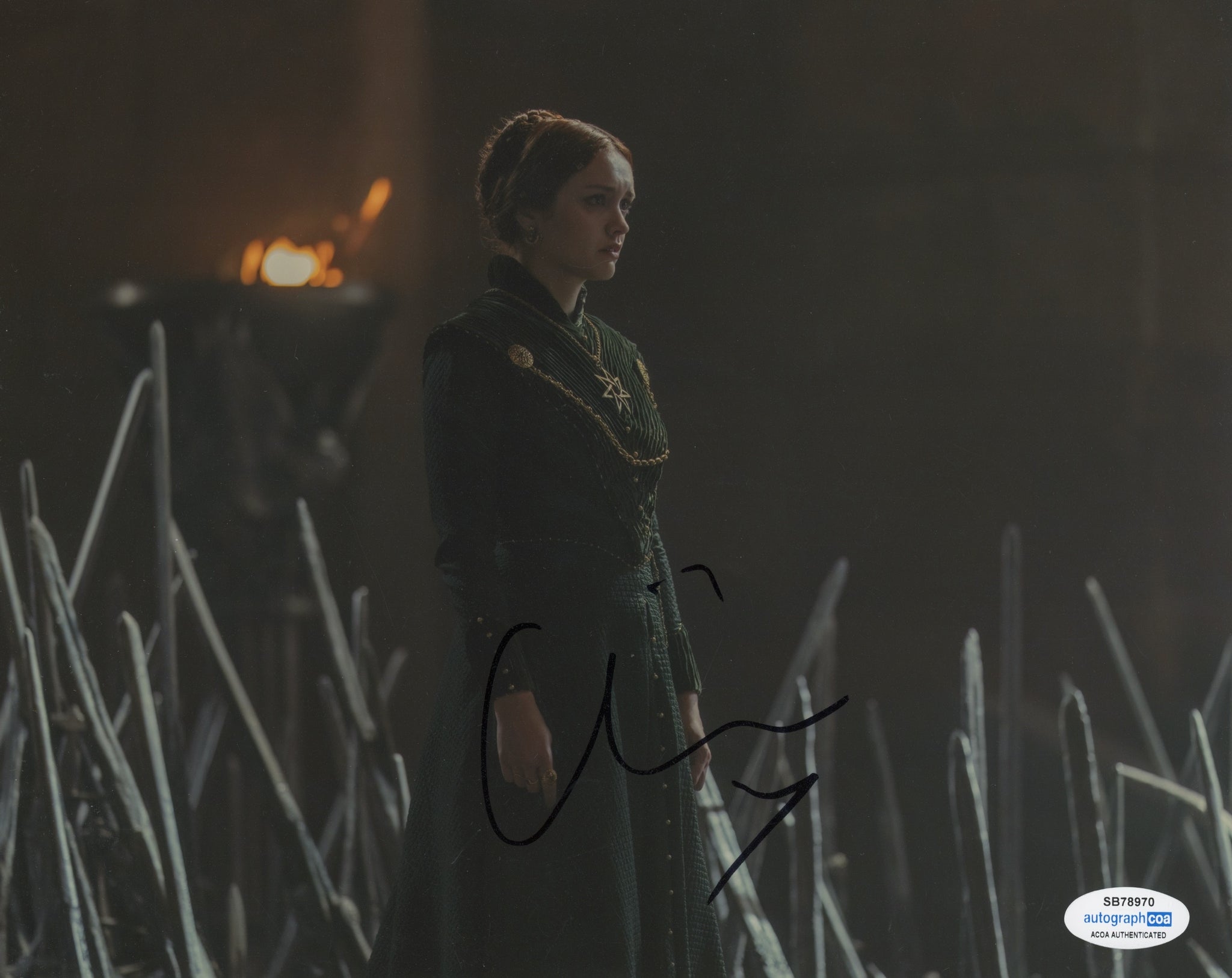 Olivia Cooke House of the Dragon Signed Autograph 8x10 Photo ACOA