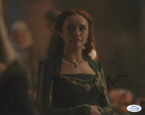 Olivia Cooke House of the Dragon Signed Autograph 8x10 Photo ACOA