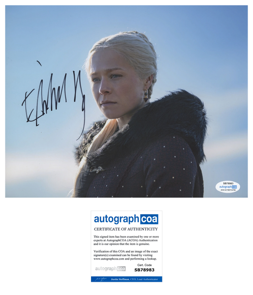 Emma D'Arcy House of the Dragon Signed Autograph 8x10 Photo ACOA