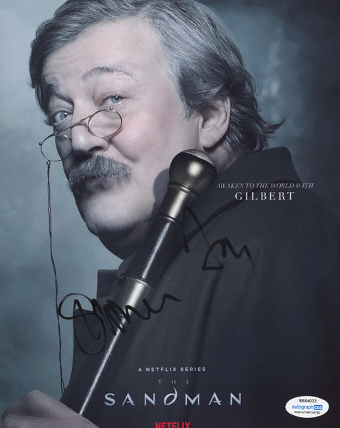 Stephen Fry Sandman Signed Autograph 8x10 Photo ACOA