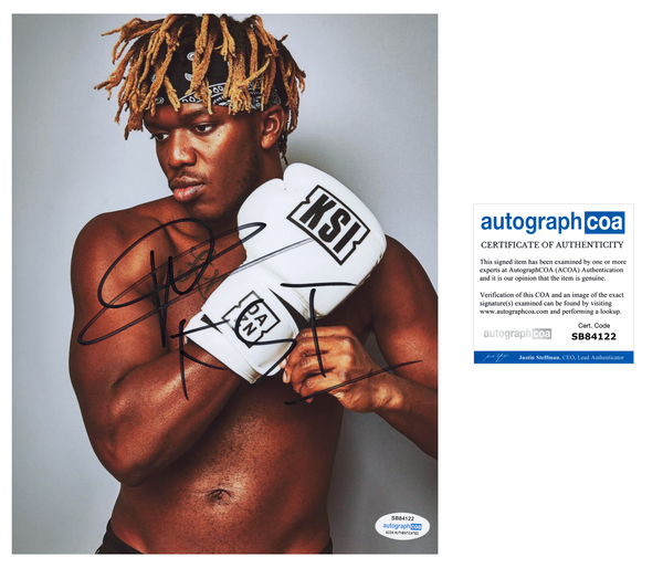 KSI Boxer Signed Autograph 8x10 Photo ACOA
