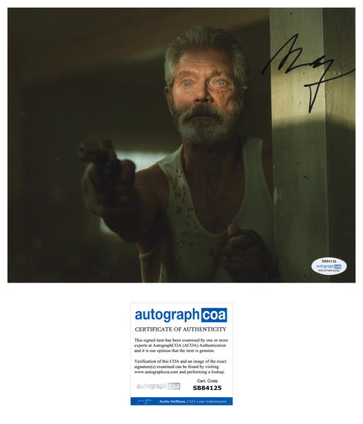 Stephen Lang Don't Breathe Signed Autograph 8x10 Photo ACOA