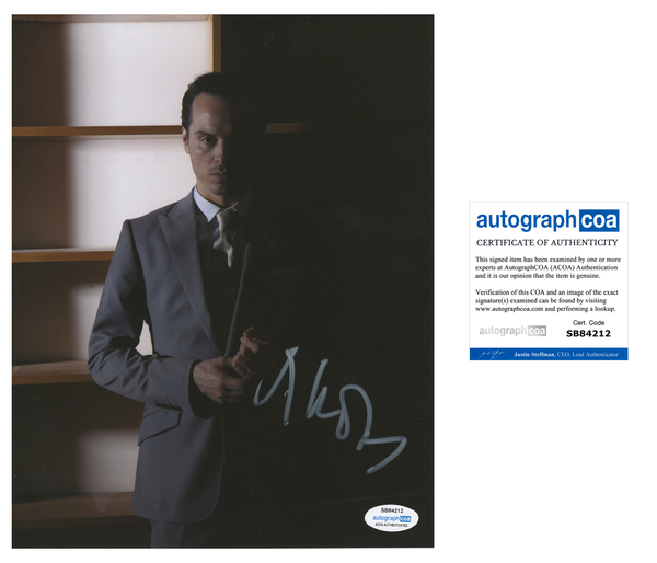 Andrew Scott Sherlock Signed Autograph 8x10 Photo ACOA