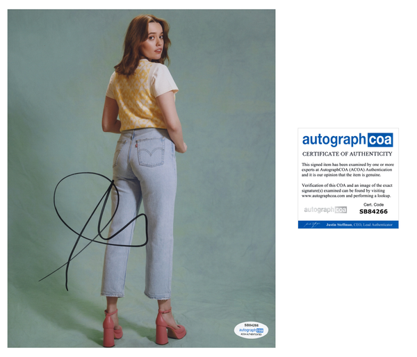 Aimee Lou Wood Sexy Signed Autograph 8x10 Photo ACOA