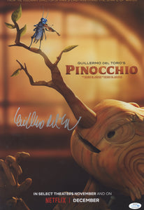 Guillermo Del Toro Pinocchio  Signed Autograph 12x18 ACOA