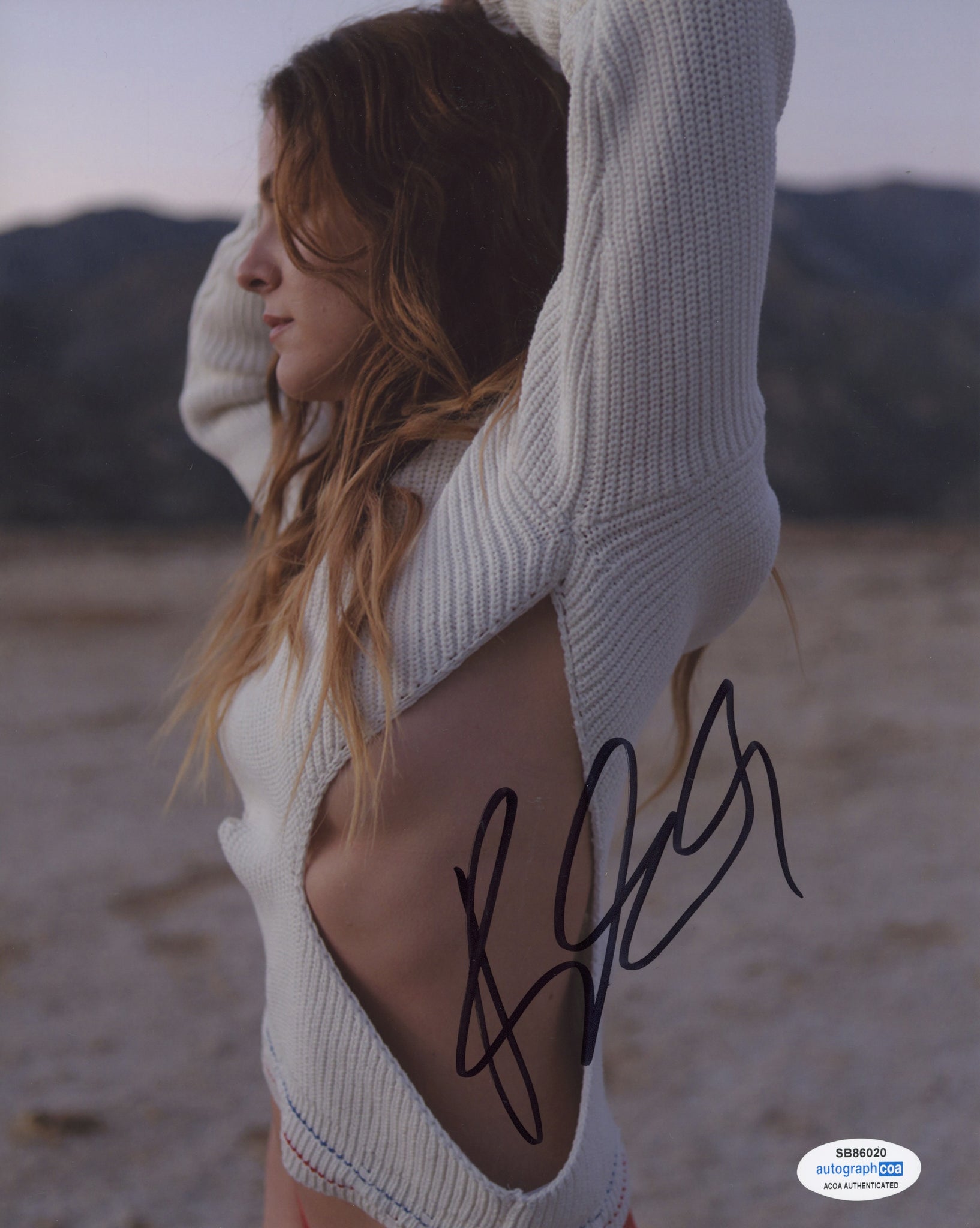 Riley Keough Sexy Signed Autograph 8x10 Photo ACOA