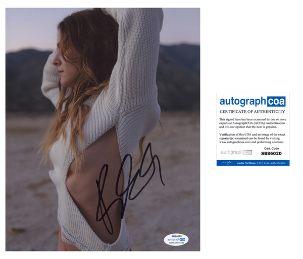 Riley Keough Sexy Signed Autograph 8x10 Photo ACOA