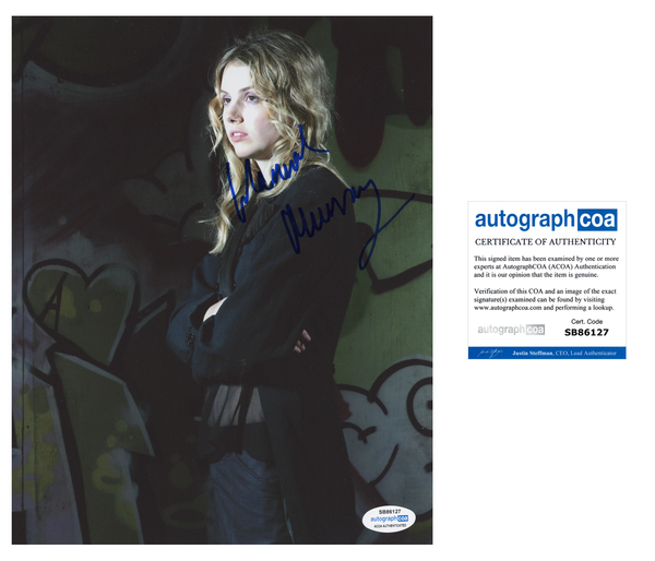 Hannah Murray Skins Signed Autograph 8x10 Photo ACOA