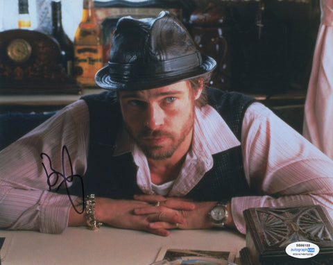 Brad Pitt Snatch Signed Autograph 8x10 Photo ACOA