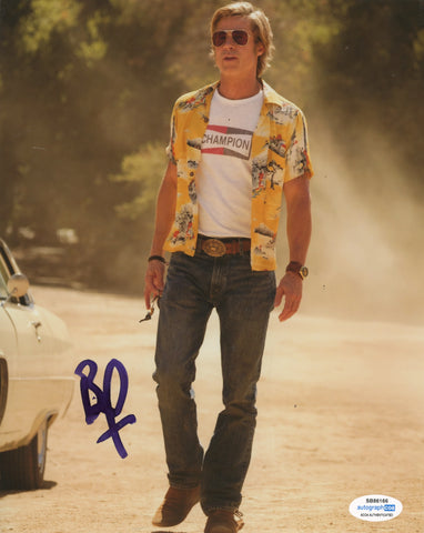 Brad Pitt Once Upon A Time Signed Autograph 8x10 Photo ACOA