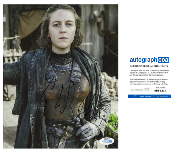 Gemma Whelan Game of Thrones Signed Autograph 8x10 Photo ACOA