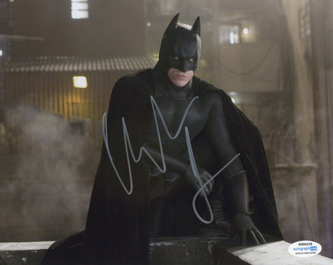 Christian Bale Batman Signed Autograph 8x10 Photo ACOA