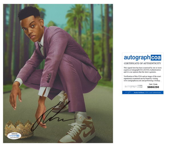 Jabari Banks Bel Air Signed Autograph 8x10 Photo ACOA