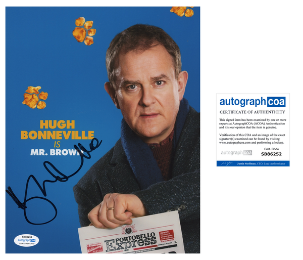 Hugh Bonneville Paddington Signed Autograph 8x10 Photo ACOA