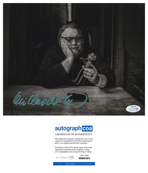 Guillermo Del Toro Pinocchio Signed Autograph 8x10 Photo ACOA