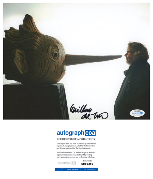 Guillermo Del Toro Pinocchio Signed Autograph 8x10 Photo ACOA
