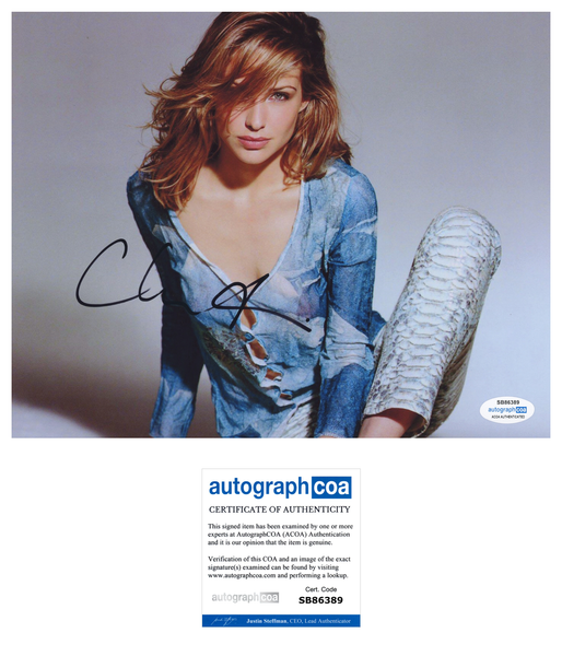 Claire Forlani Sexy SIgned Autograph 8x10 Photo ACOA