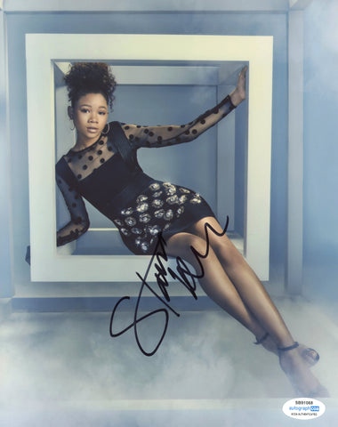 Storm Reid Sexy Signed Autograph 8x10 photo ACOA