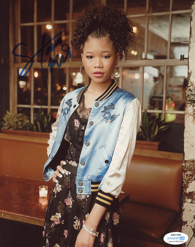 Storm Reid Sexy Signed Autograph 8x10 photo ACOA