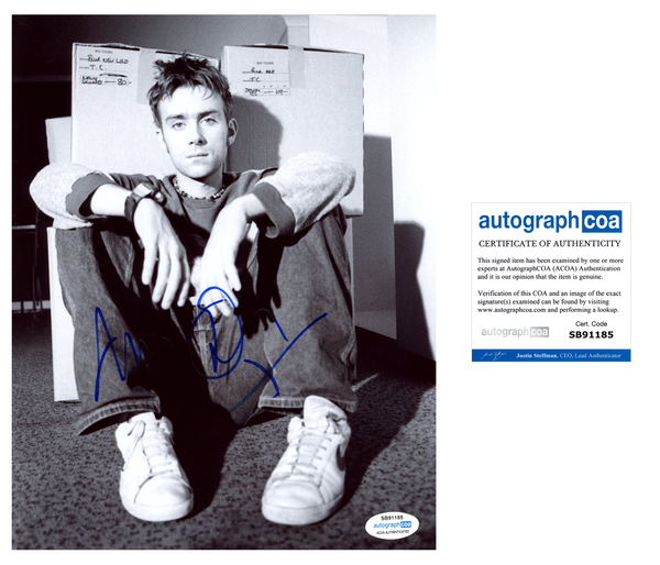 Damon Albarn Blur Signed Autograph 8x10 Photo ACOA