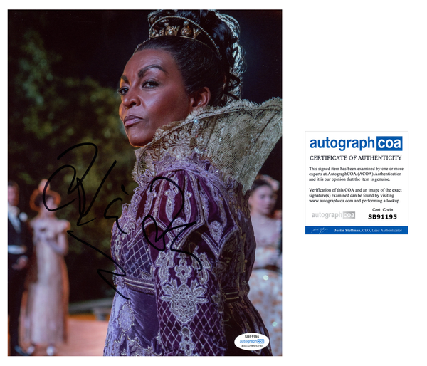 Adjoa Andoh Bridgerton Signed Autograph 8x10 Photo ACOA