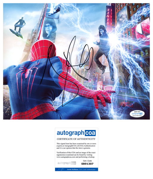 Jamie Foxx Amazing Spiderman Signed Autograph 8x10 Photo ACOA