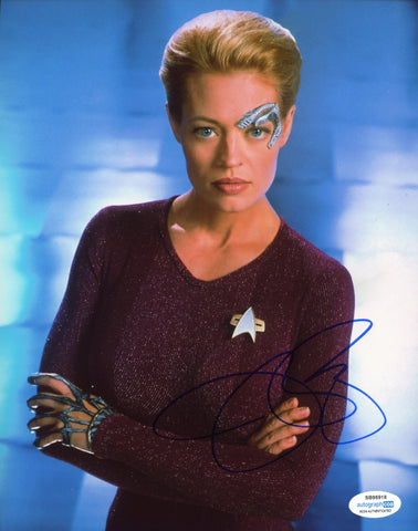 Jeri Ryan Star Trek Signed Autograph 8x10 Photo ACOA