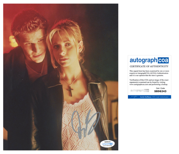 David Boreanaz Angel Buffy Signed Autograph 8x10 Photo ACOA