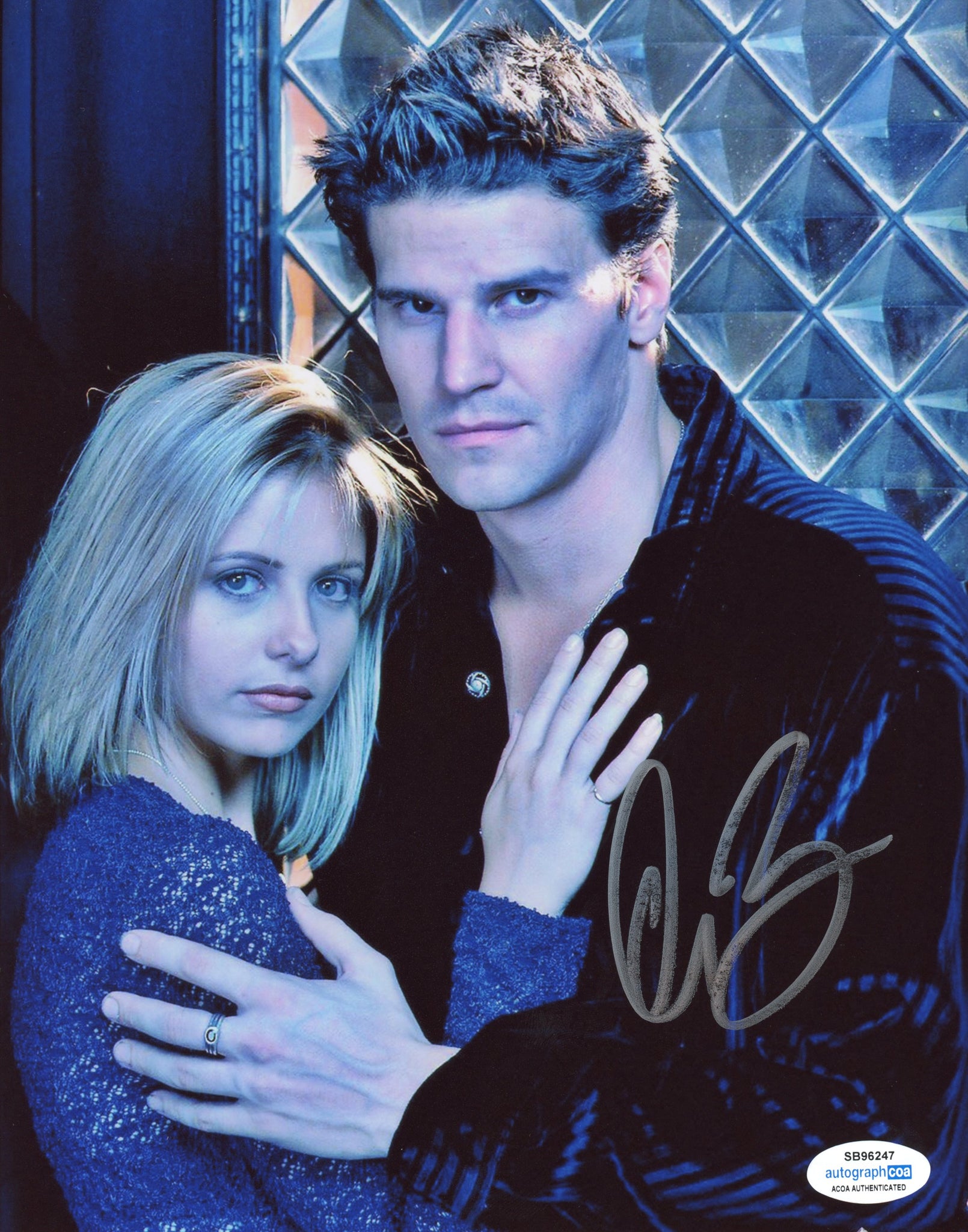 David Boreanaz Angel Buffy Signed Autograph 8x10 Photo ACOA