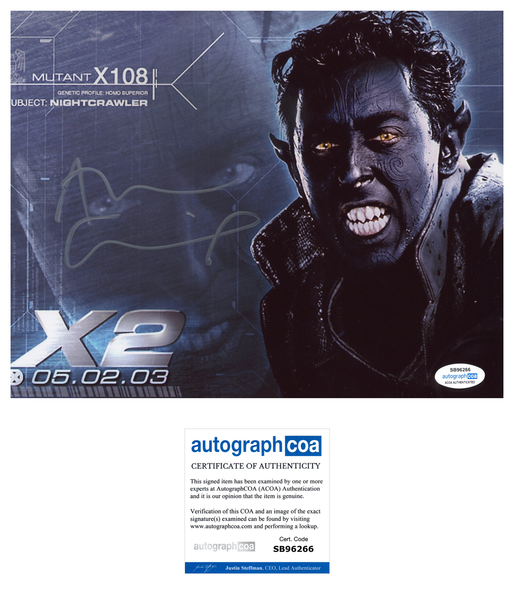 Alan Cumming X-Men Signed Autograph 8x10 Photo ACOA