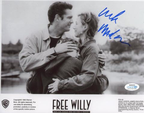 Michael Madsen Free Willy Signed Autograph 8x10 Photo ACOA