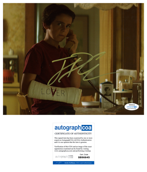 Jack Dylan Grazer IT Signed Autograph 8x10 Photo ACOA