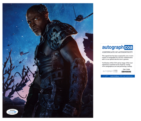 Djimon Hounsou Guardians Signed Autograph 8x10 Photo ACOA