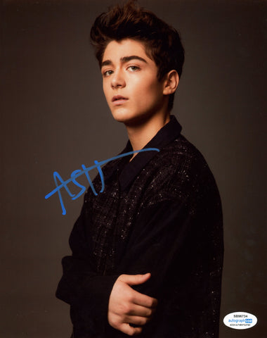 Asher Angel Shazam Signed Autograph 8x10 Photo ACOA