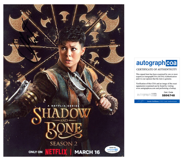 Anna Leong Brophy Shadow and Bone Signed Autograph 8x10 Photo ACOA