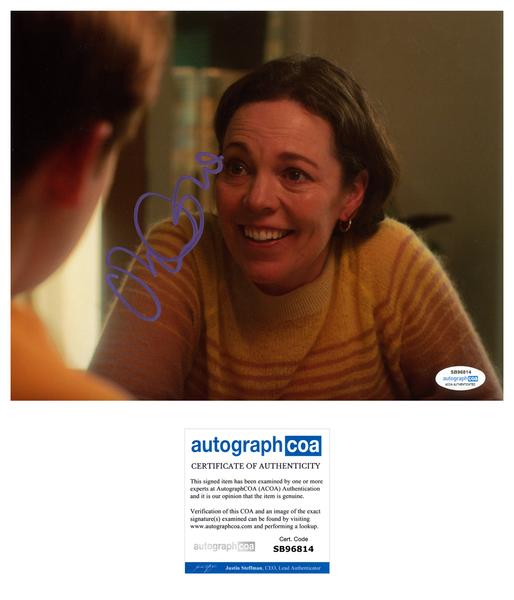 Olivia Colman Heartstopper Signed Autograph 8x10 Photo ACOA