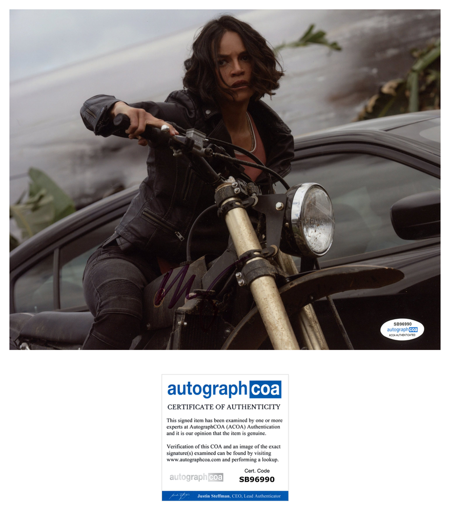 Michelle Rodriguez Fast and Furious Signed Autograph 8x10 Photo ACOA ...