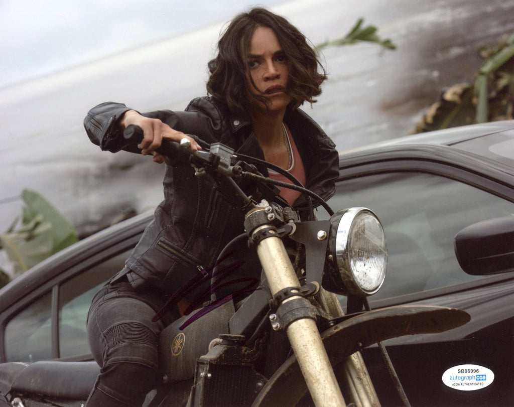 Michelle R Outlaw Michelle Rodriguez Fast and Furious Signed Autograph 8x10 Photo ACOA ...