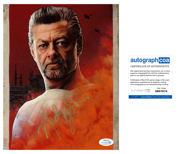 Andy Serkis Andor Signed Autograph 8x10 Photo ACOA