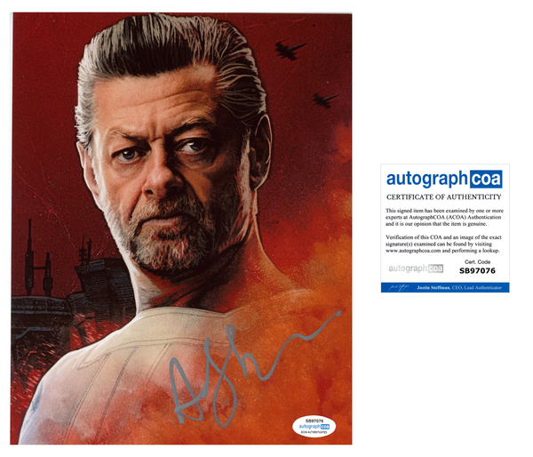 Andy Serkis Andor Signed Autograph 8x10 Photo ACOA