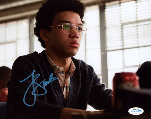 Justice Smith Jurassic World Signed Autograph 8x10 Photo ACOA
