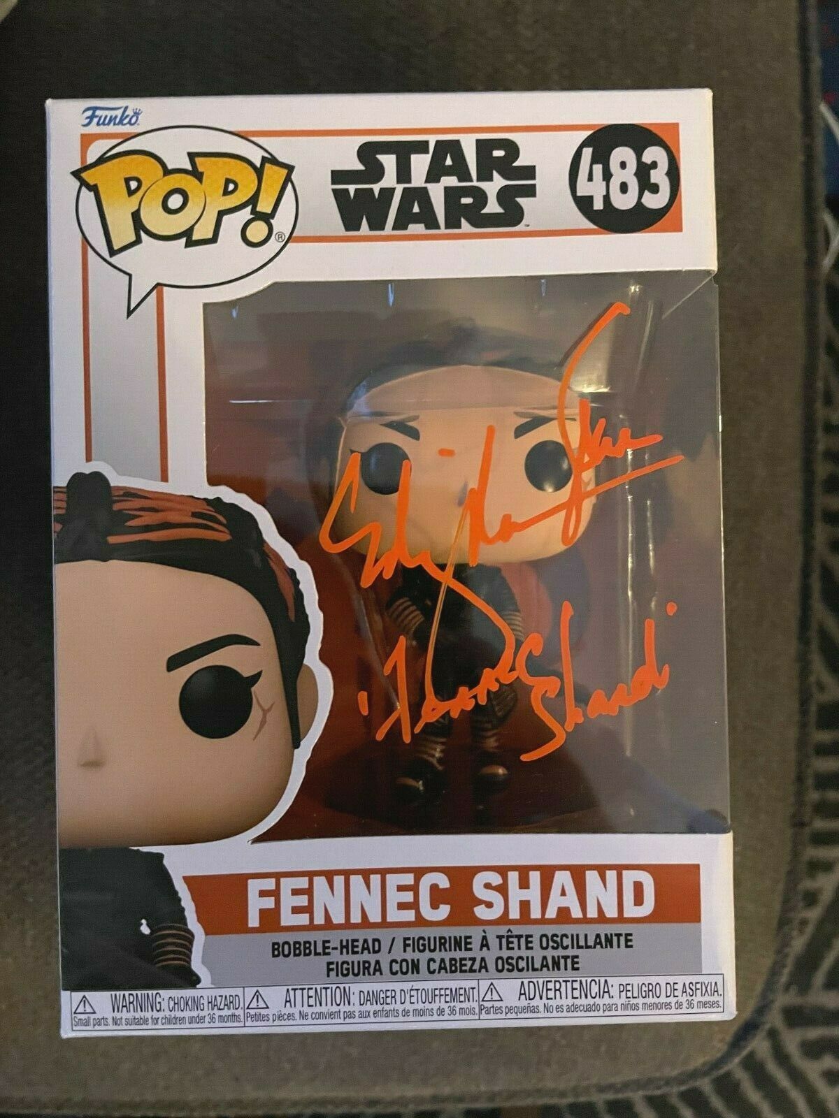 Ming Na Mandalorian Boba Fett Fennec Shand Signed Funko