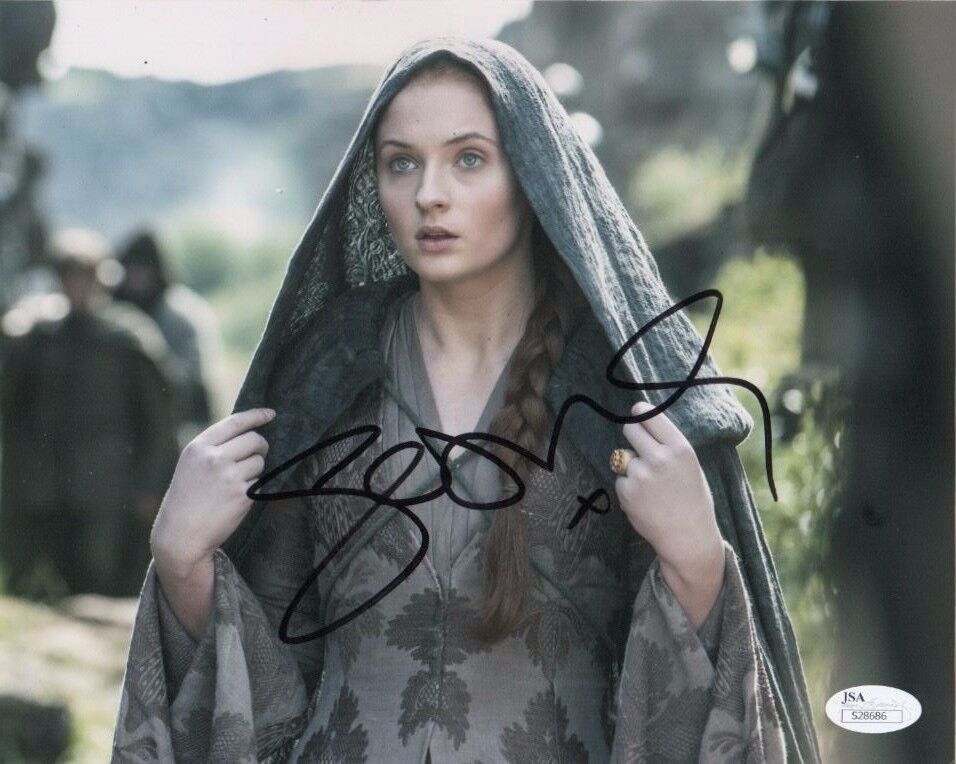 Sophie Turner Game of Thrones Signed Autograph 8x10 Photo JSA