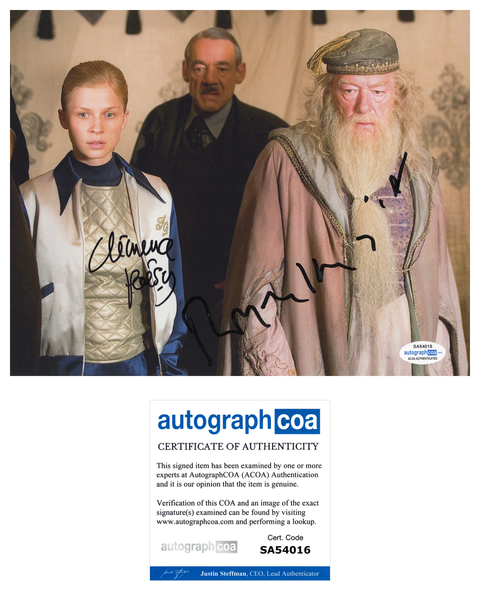 Clemence Poesy Roger Lloyd Pack Harry Potter Signed Autograph 8x10 Photo ACOA