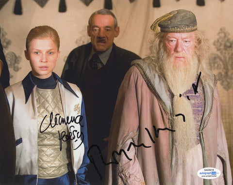 Clemence Poesy Roger Lloyd Pack Harry Potter Signed Autograph 8x10 Photo ACOA