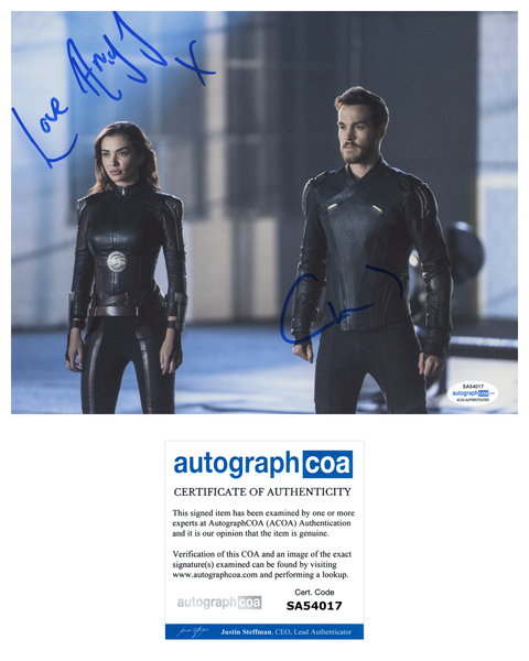 Amy Jackson Christopher Wood Supergirl Signed Autograph 8x10 Photo ACOA