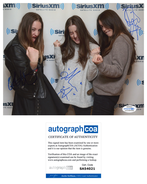 Haim Este Danielle Alana Signed Autograph 8x10 Photo ACOA